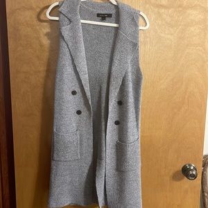 Grey long style cardigan